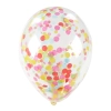 Balony z kolorowym konfetti  5 sztuk
